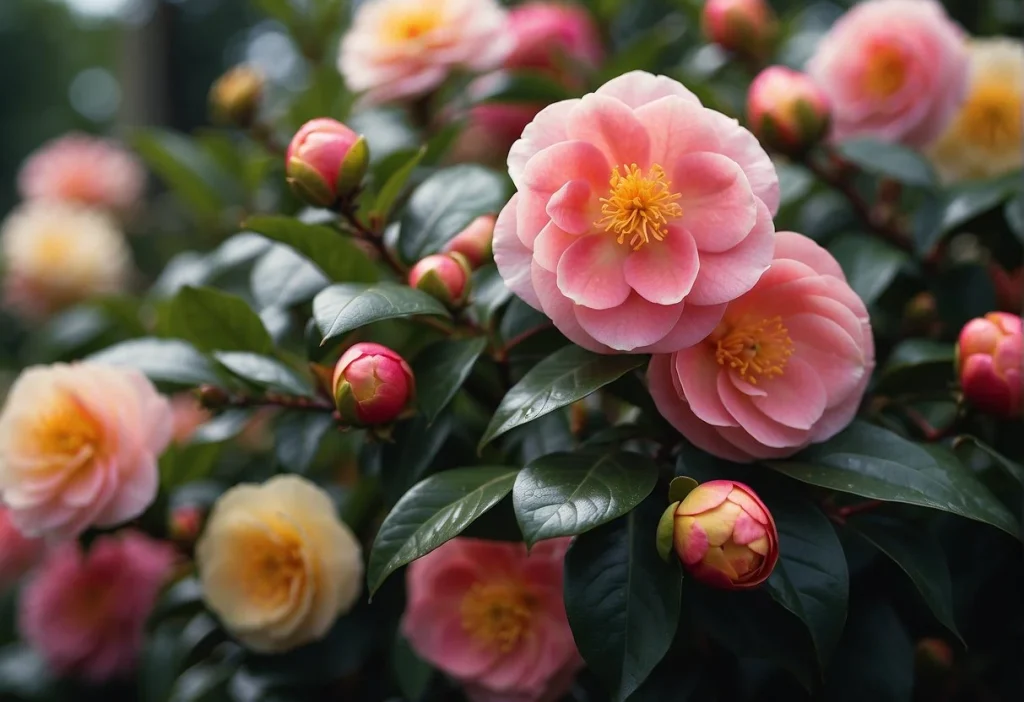 Camellia is loved for its tender and soft petals