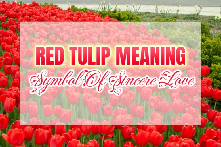 Red tulip meaning: Symbol of sincere love