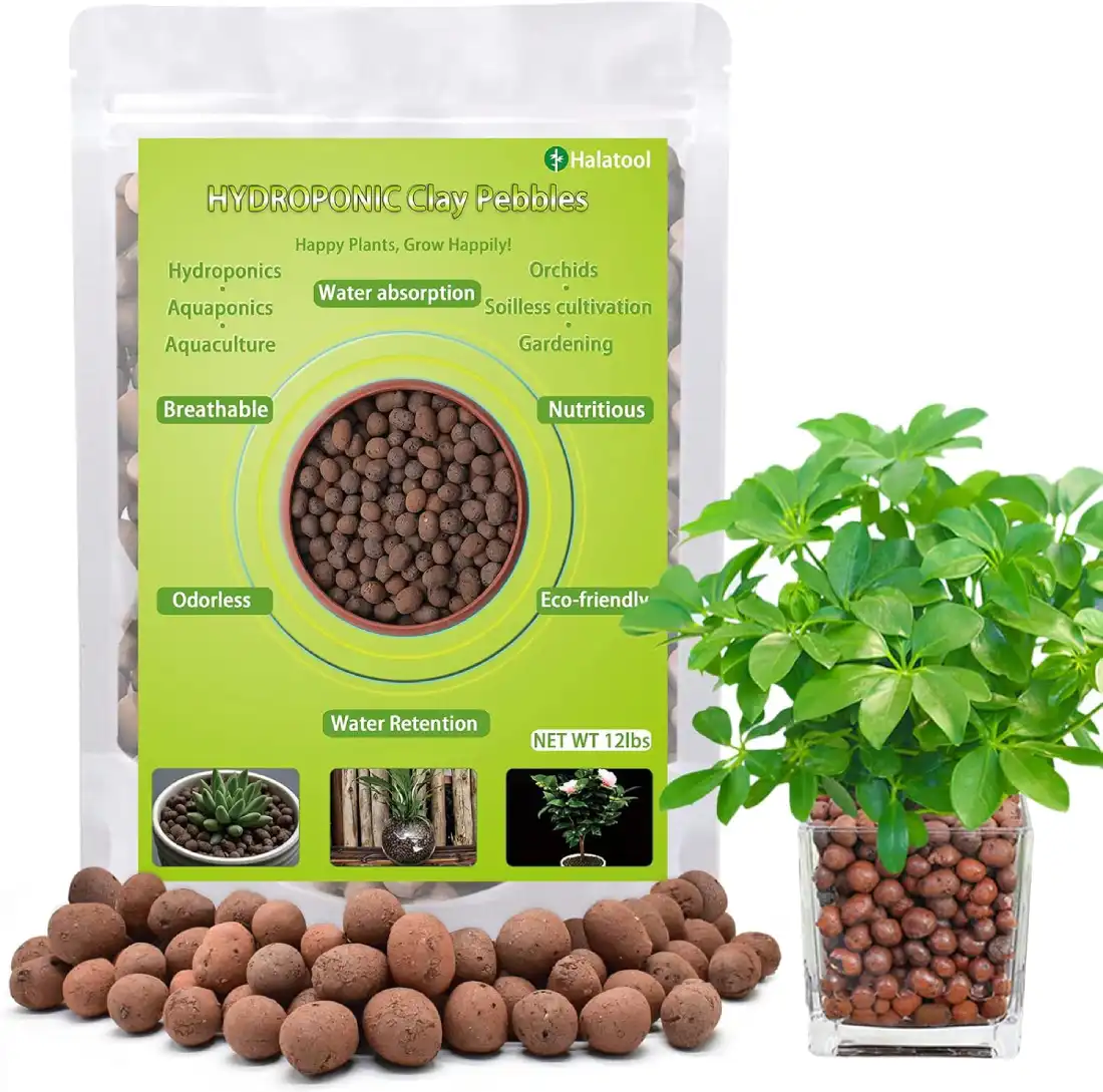 Halatool Hydroponic Expanded Clay Pebbles