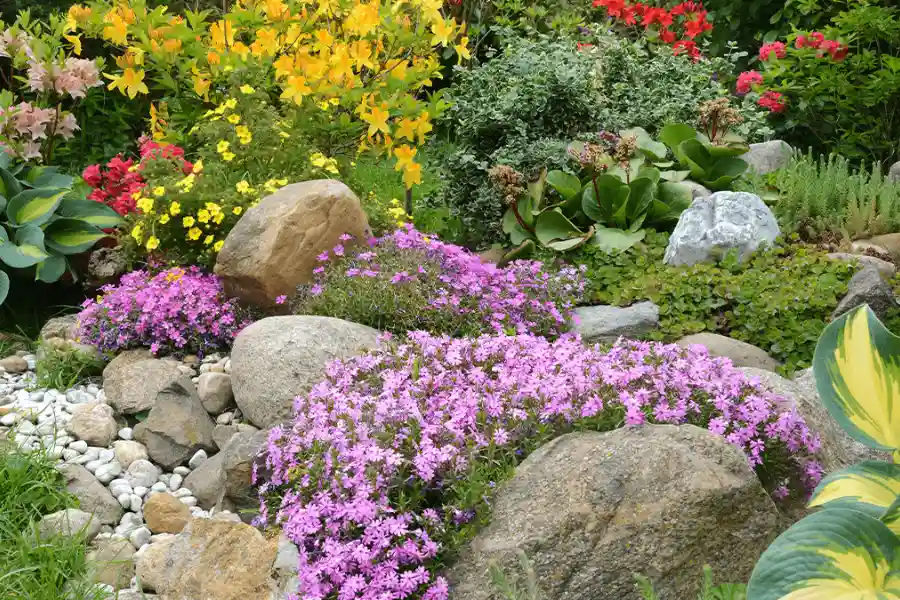 Landscaping rocks can add beauty & texture to your flower beds