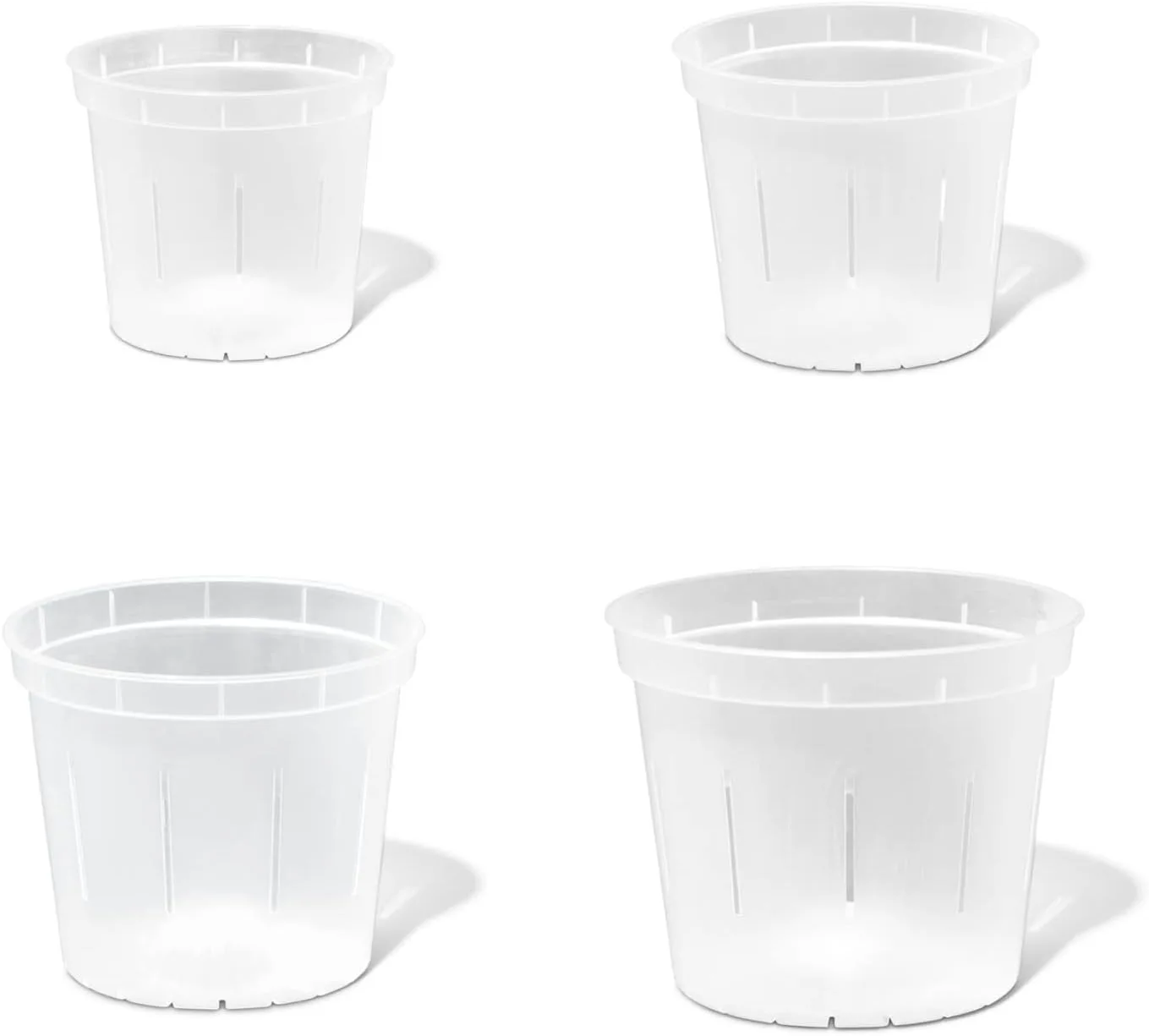 rePotme Clear Plastic Orchid Pot