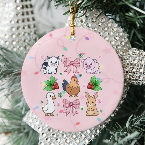 Farm Cute Animal Coquette Ornament